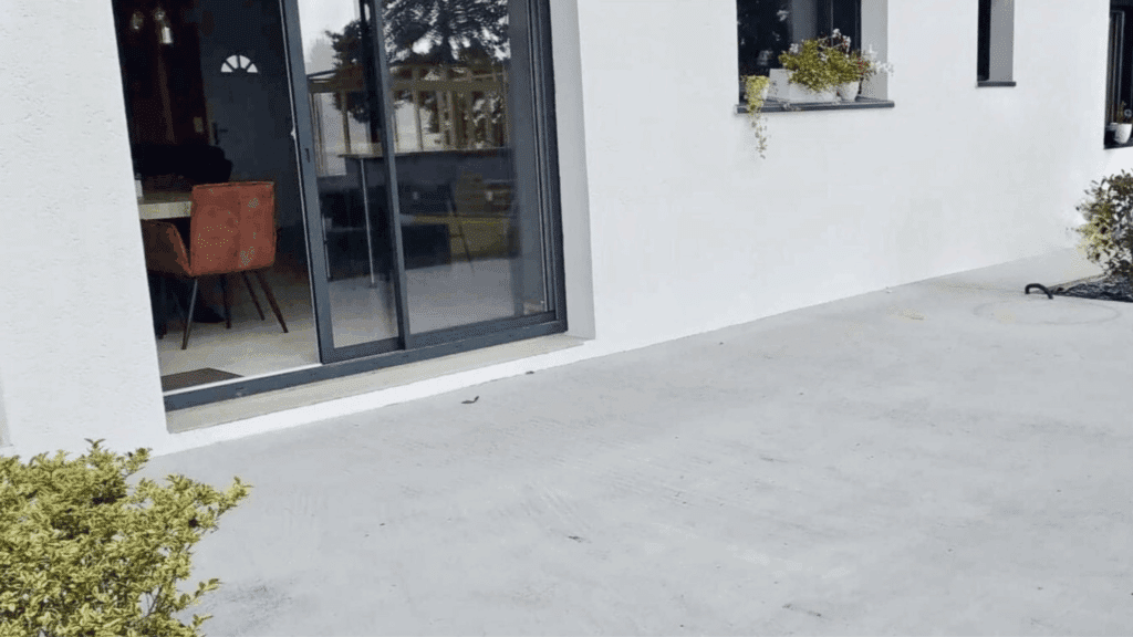 terrasse en dalle béton