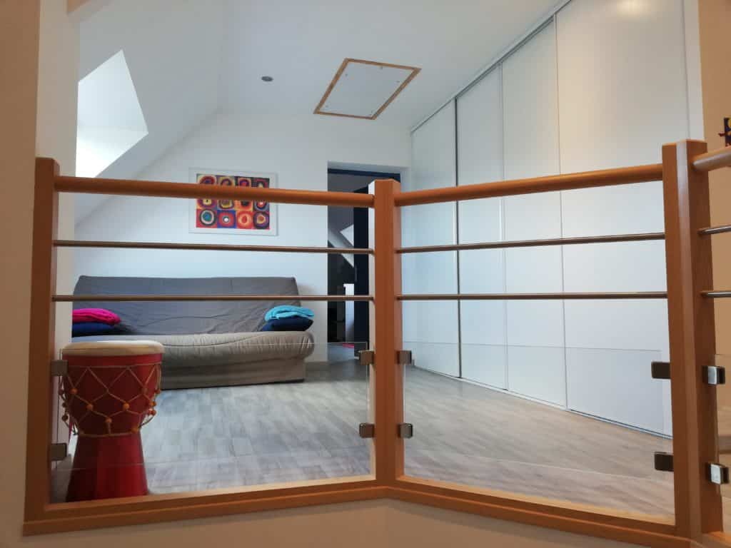 portes de placard blanc mezzanine